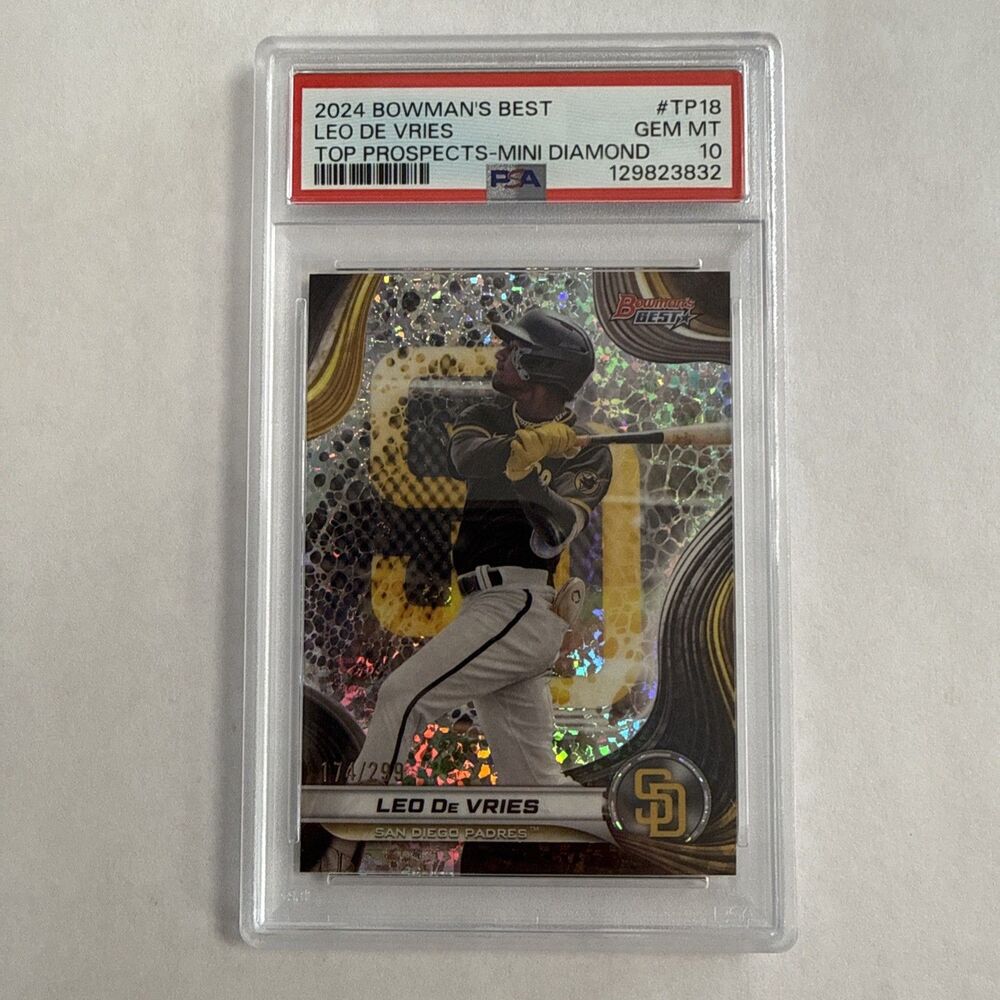 2024 Bowmans Best Top Prospects Leo De Vries #TP-18 Mini Diamond /299